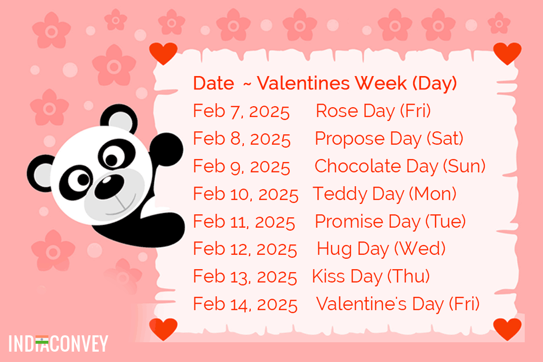 Valentine's Week 2024 - Valentine's Week List Dates 2024